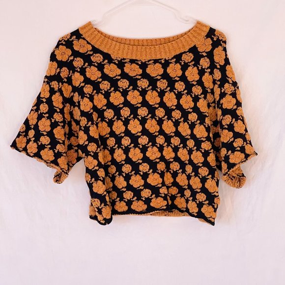 Urban Outfitters Tops - Urban Outfitters Floral Tinsel Crop Top
